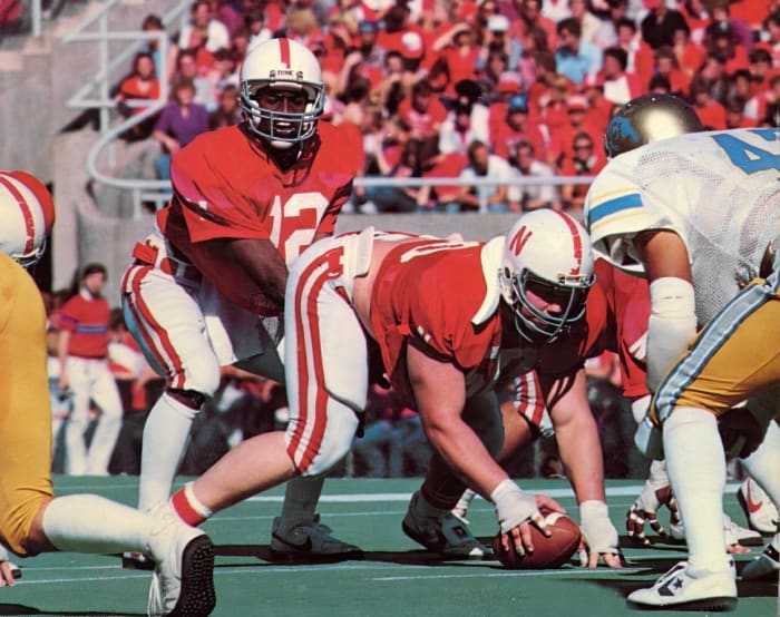 Turner Gill and Dave Rimington vs. Colorado in 1981